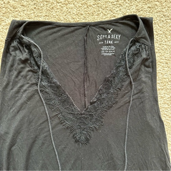 American Eagle Black Tank Top - Picture 2 of 4